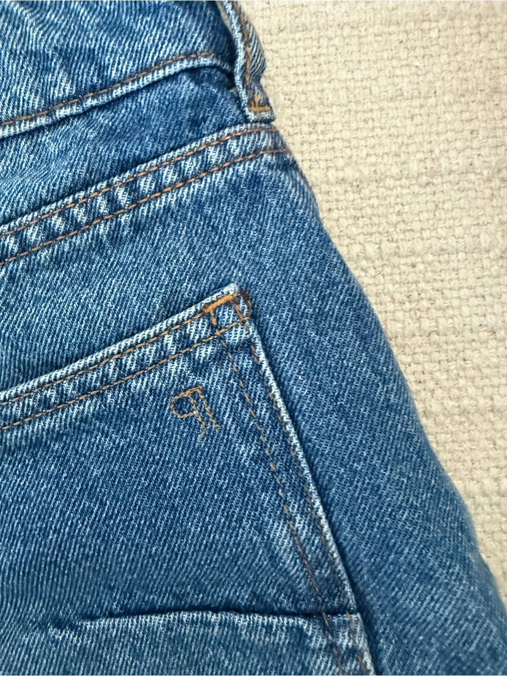 Anthropologie Pilcro Blue High Waisted Jean Shorts The Everyday Denim Shorts - Picture 9 of 9